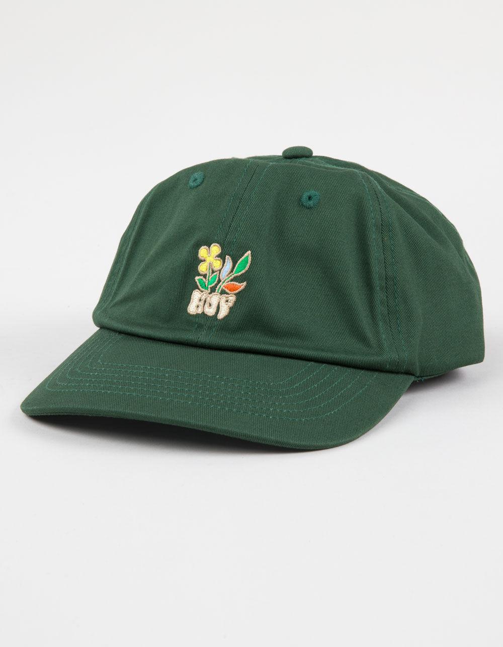 HUF Bloom CV 6 Panel Strapback Hat - GREEN Product Image