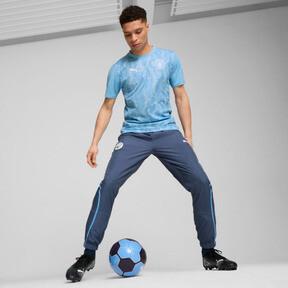 PUMA Manchester City Pre-Match Men's Short Sleeve Jersey in Team Light Blue/White Product Image
