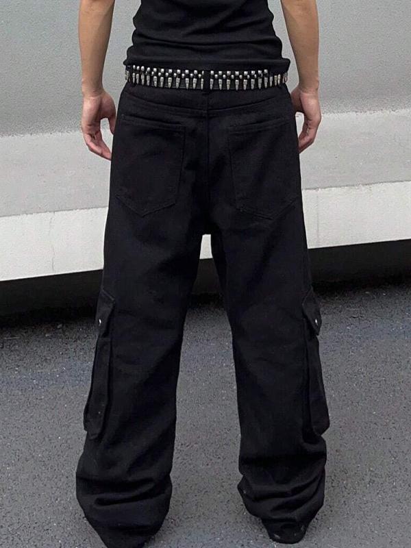 Men's Monogrammed Loose Jeans Product Image