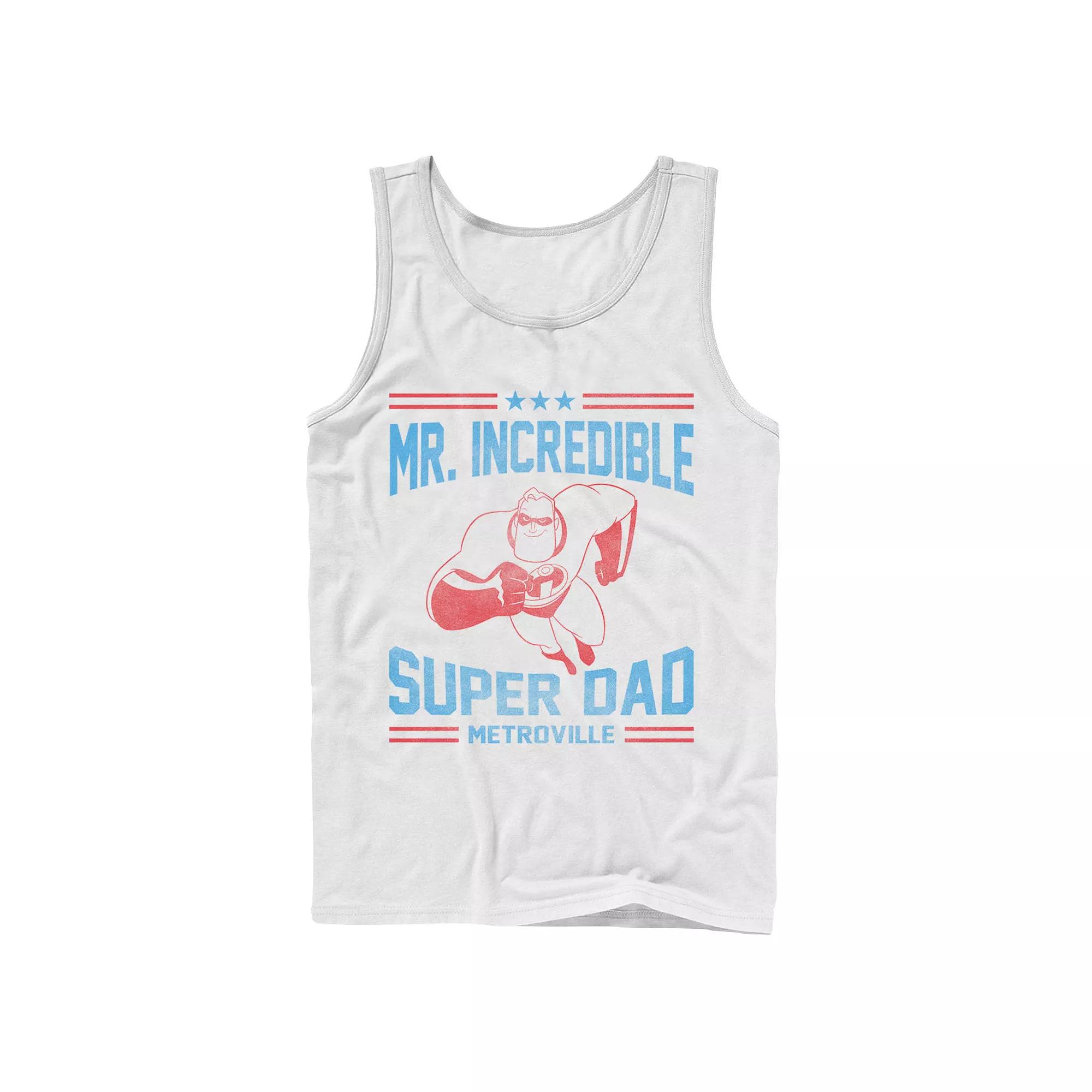 Men's Disney / Pixar The Incredibles Mr. Incredible Super Dad Tank Top,  Product Image
