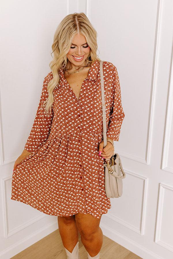 Cherry Mood Tunic Dress In Camel Curves Product Image