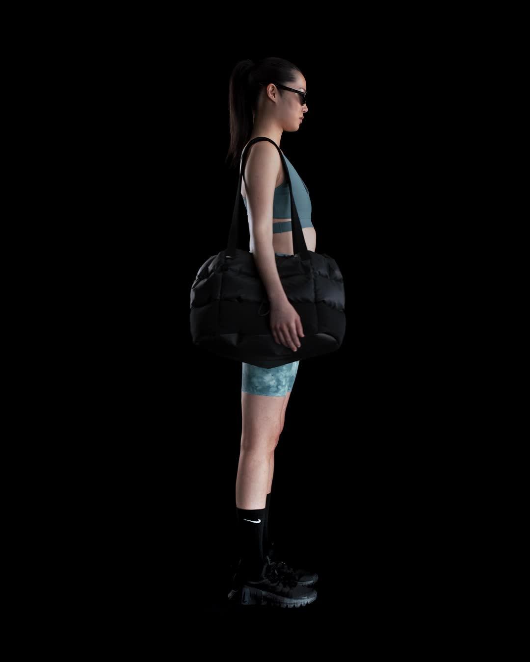 Nike Womens Zenvy Rib Light-Support Padded Sports Bra | HF5378-006 Product Image