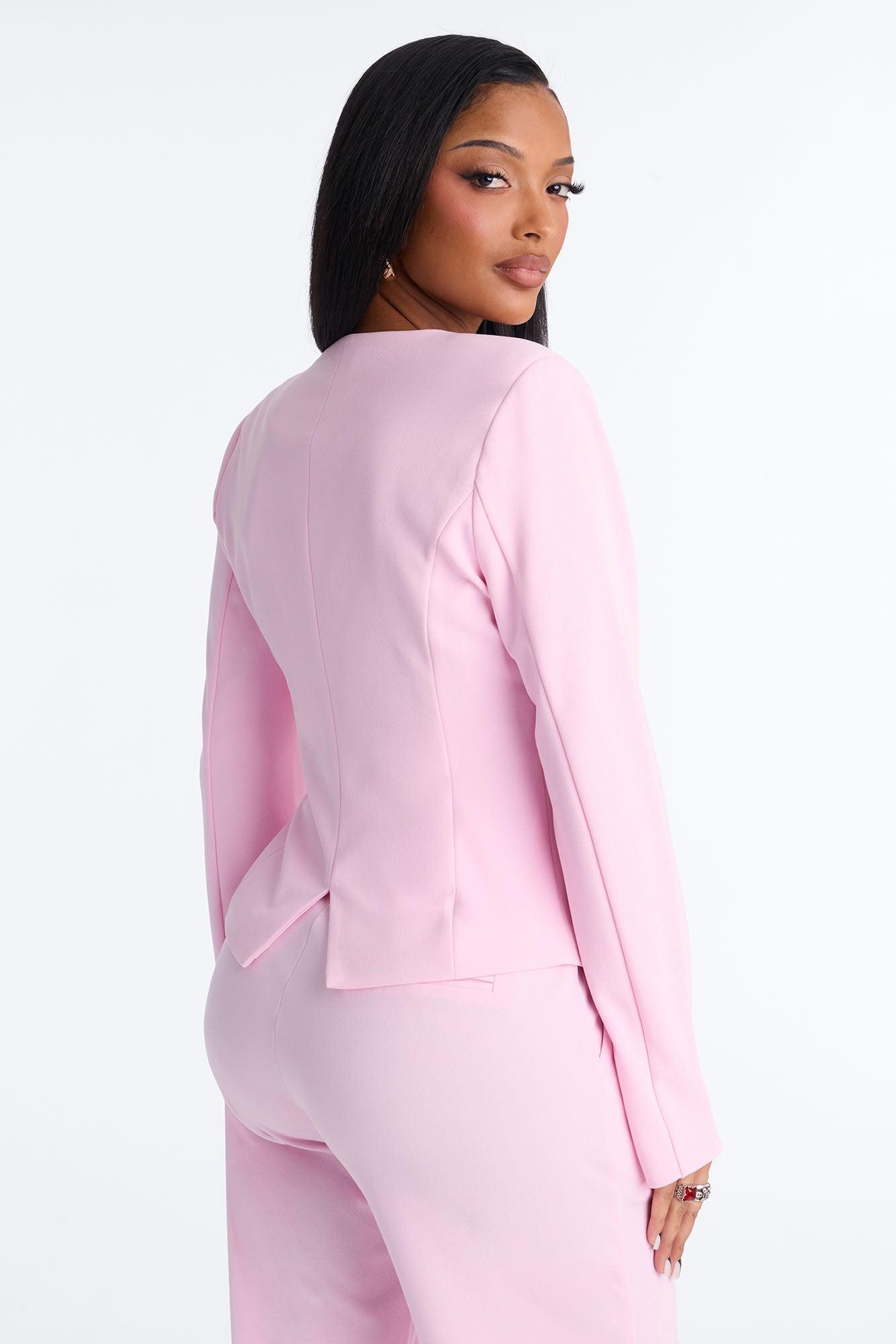 Mission Accomplished Blazer - Light Pink Female Product Image