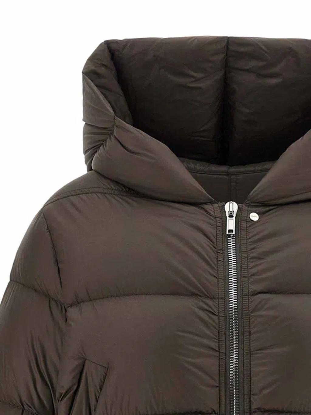 RICK OWENS Bomber Jacket Puffer Jackets Gray In Multi Product Image