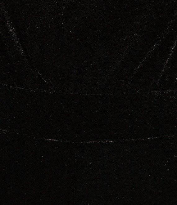 Skies Are Blue Velvet Cowl Neck Sleeveless Wide Leg Jumpsuit Product Image