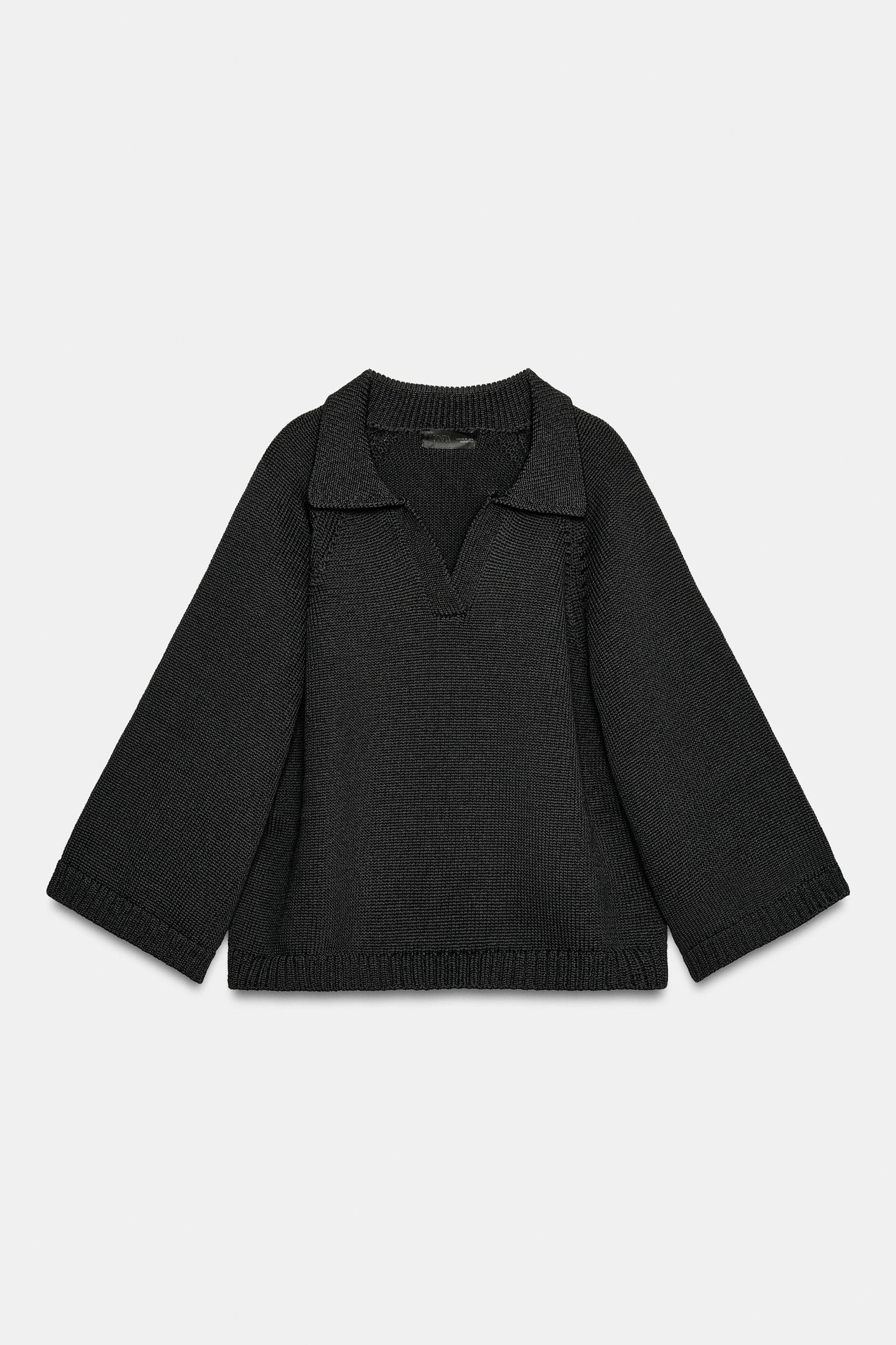 KNIT POLO SWEATER Product Image