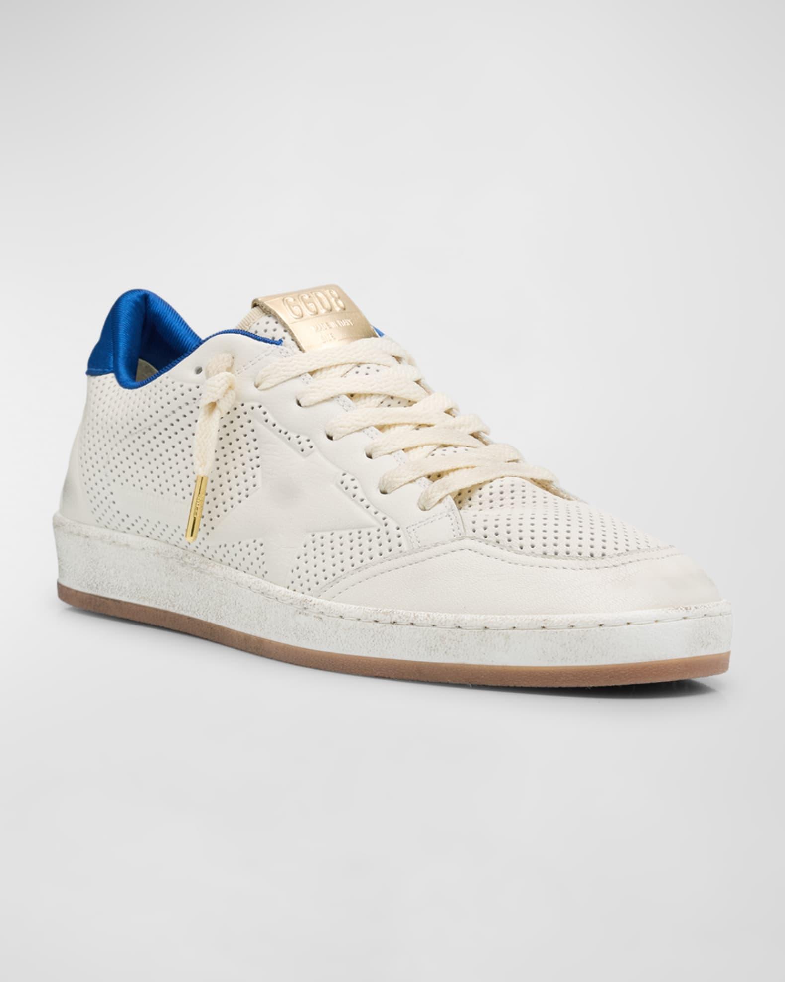 Men's Ball Star Perforated Leather Low-Top Sneakers  Product Image