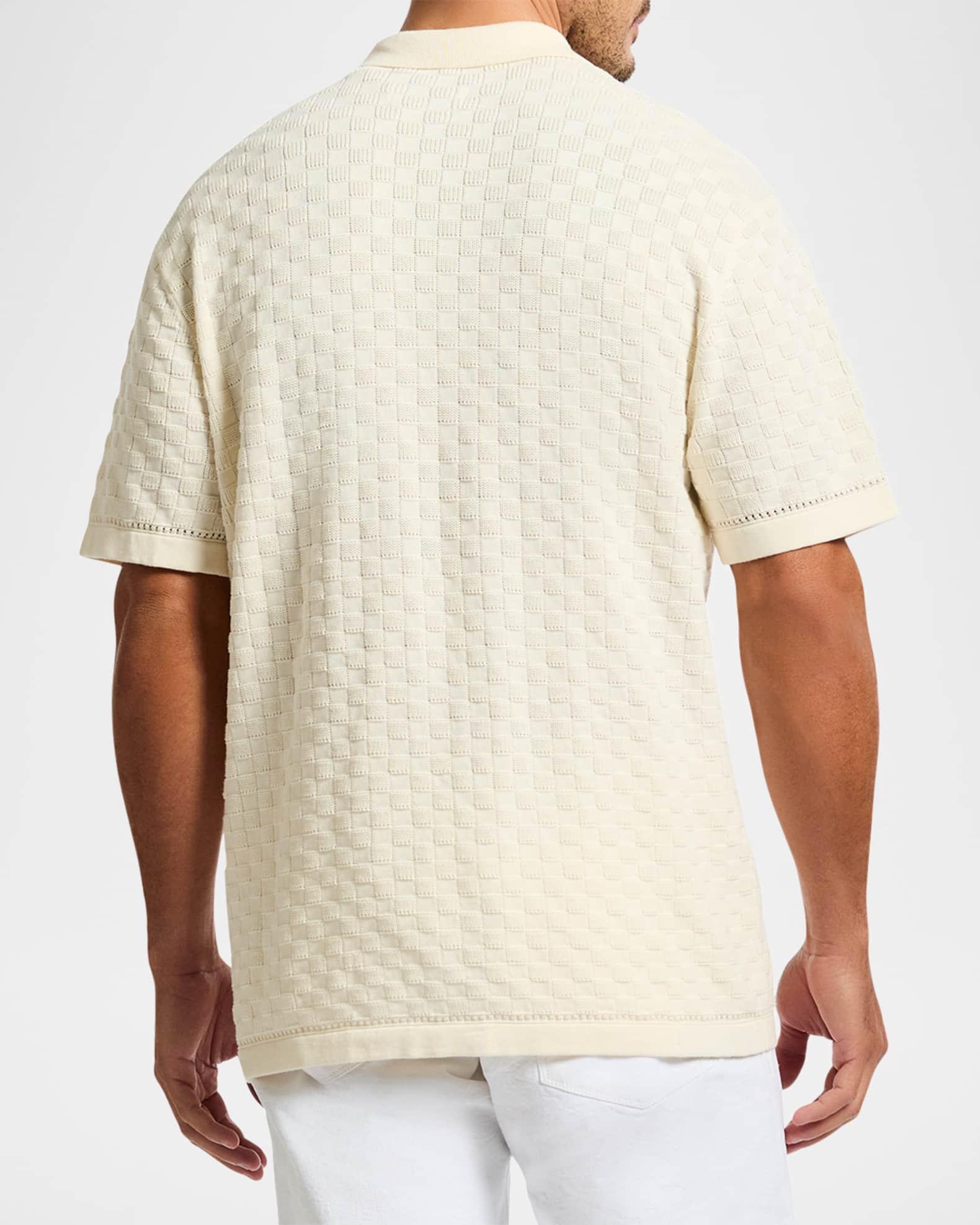 Men's Ames Cotton Jacquard Short-Sleeve Sweater Product Image