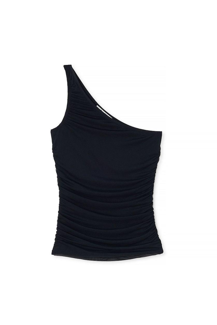Draped Mesh Top Product Image