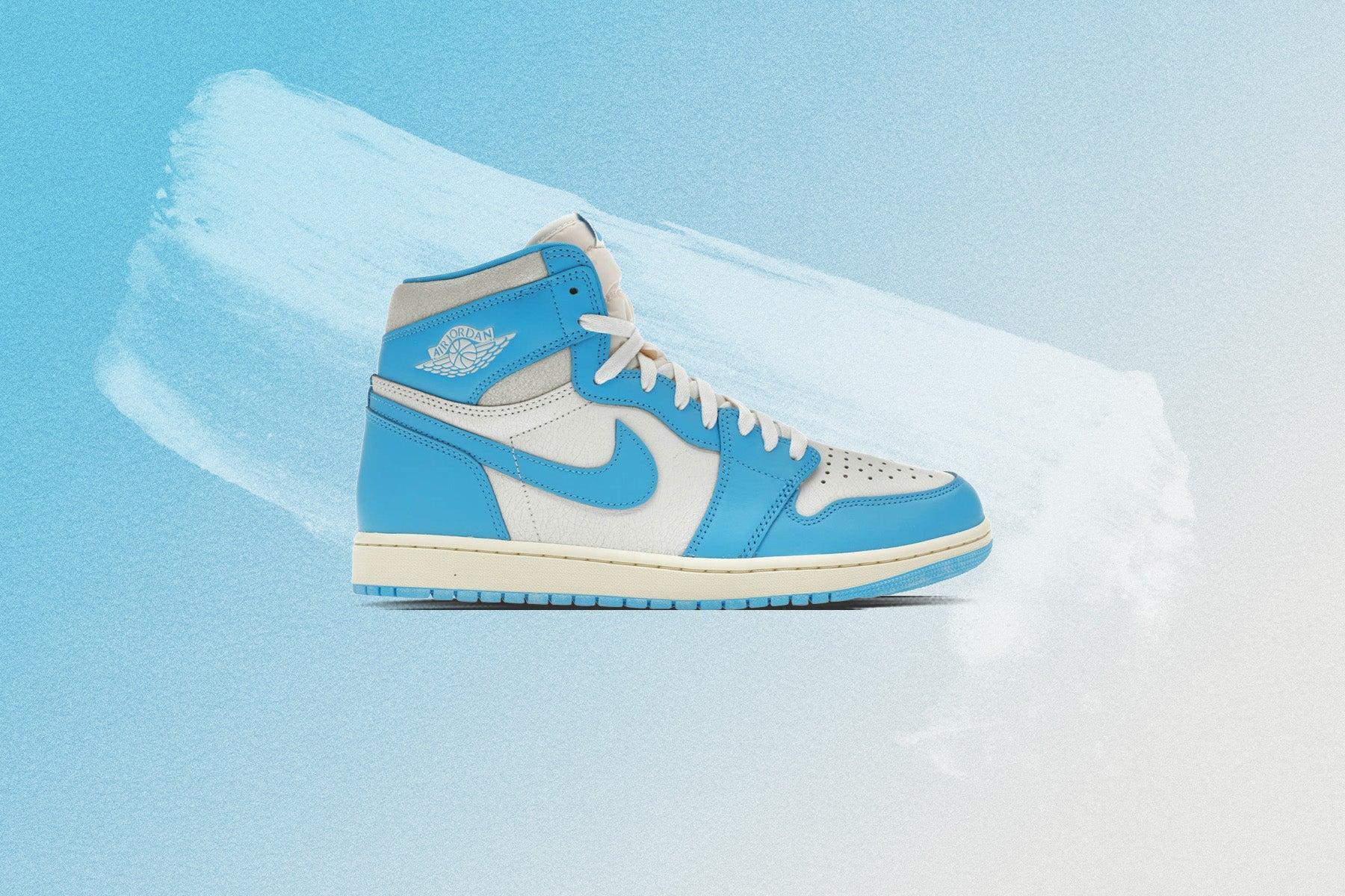 Air Jordan 1 Retro High OG 'UNC Reimagined' - Dark Powder Blue/Sail Male Product Image