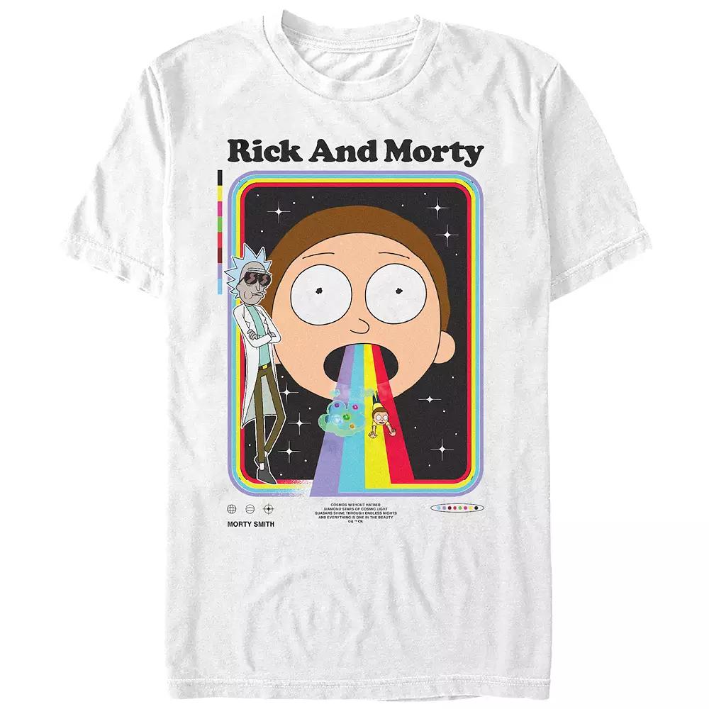 Men's Rick And Morty Rainbow Slide Graphic Tee,  Product Image