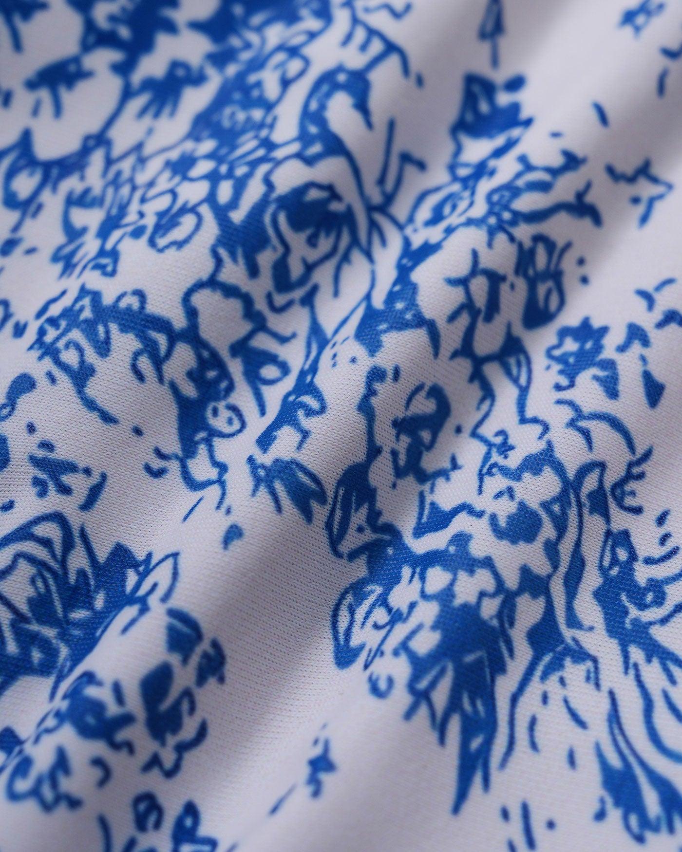 Blue Floral Underwire Bikini Set Product Image