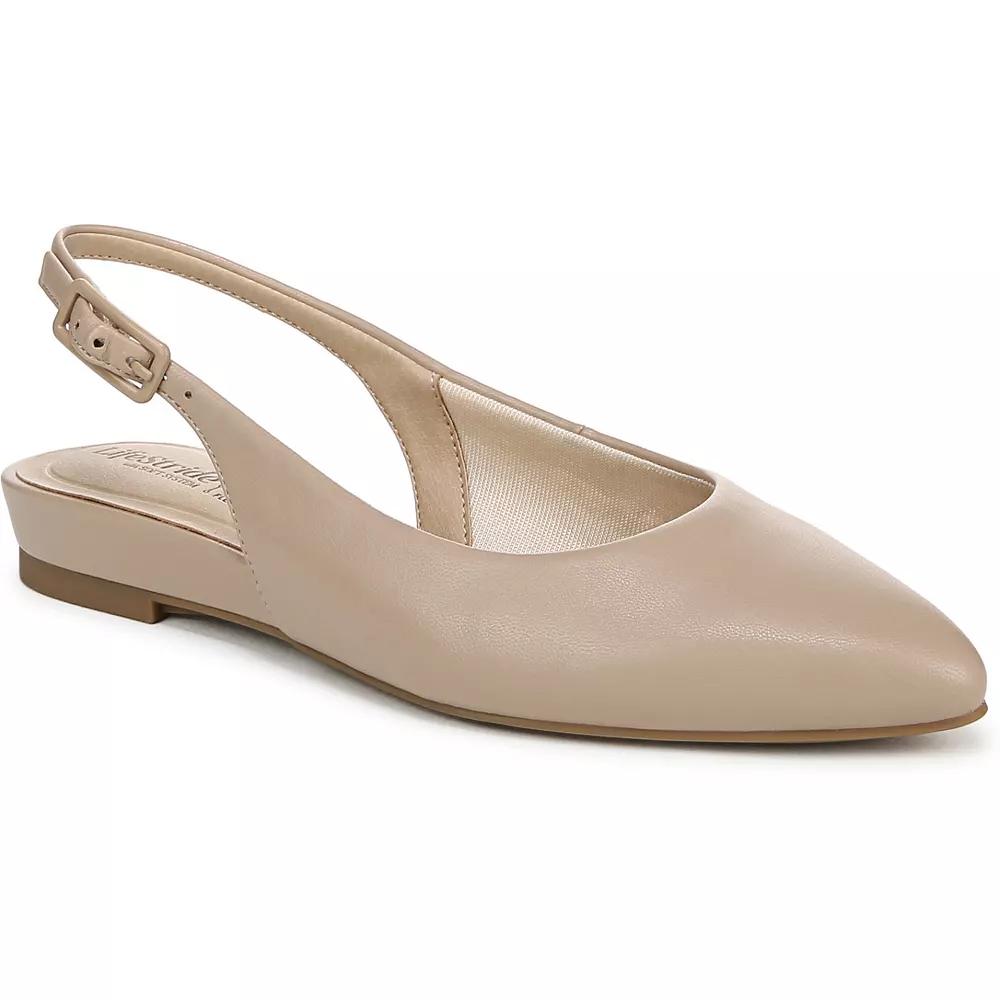 LifeStride Percy Women's Slingback Flats, Size: 8.5 Wide, Brown Product Image