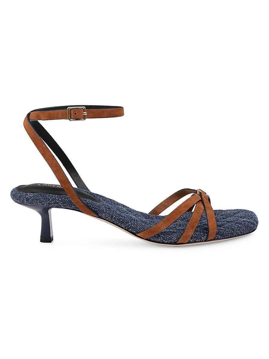 Womens Genette 40MM Suede Sandals Product Image