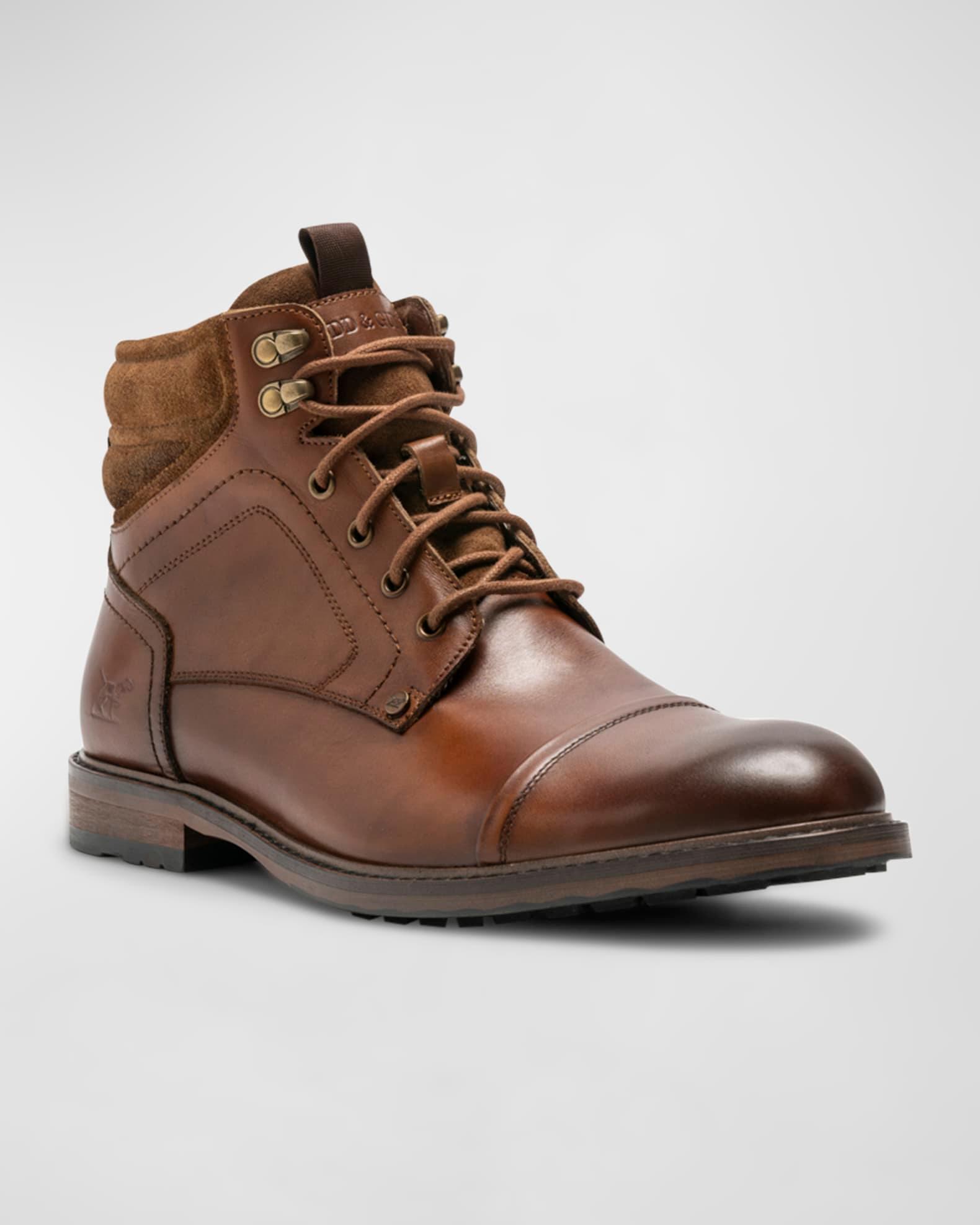 Men's Dunedin Leather Lace-Up Military Boots Product Image