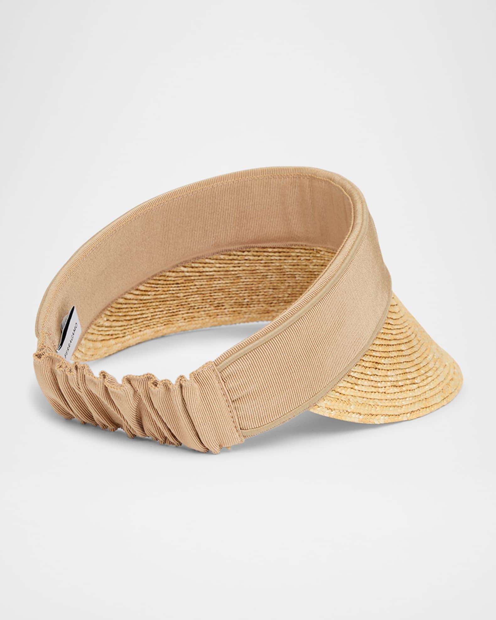 Logo-Band Straw Visor Product Image