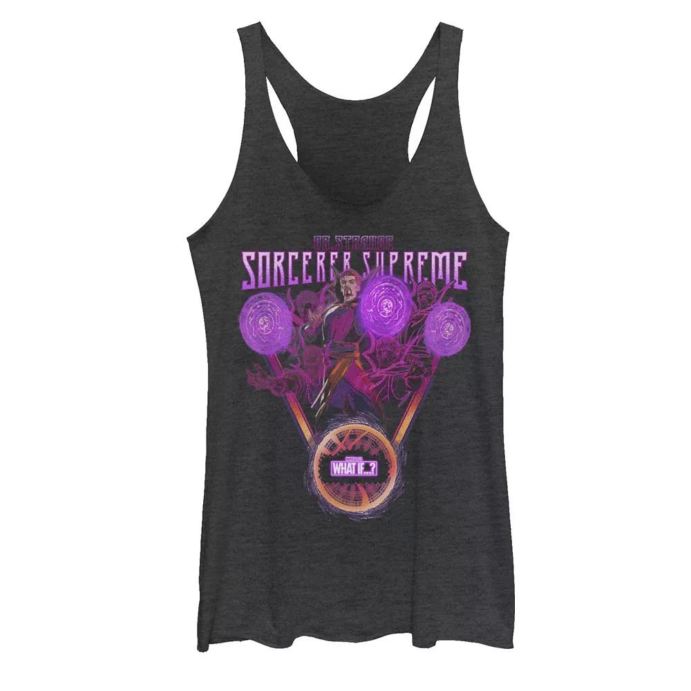 Juniors' Marvel What If Doctor Strange Sorcerer Supreme Poster Graphic Tank Top, Girl's,  Product Image