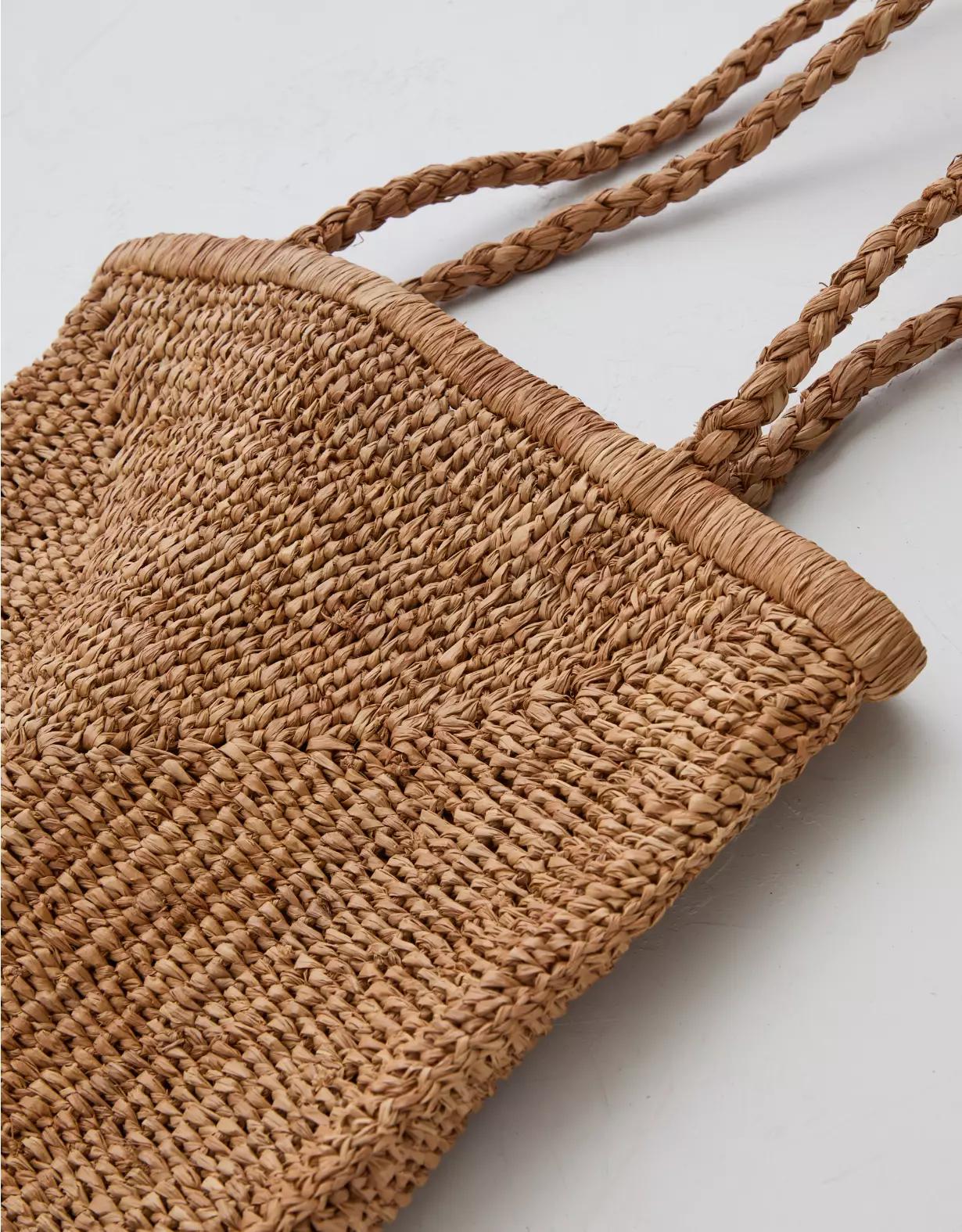 Zanatany Concepts Caramel Raffia Beach Tote Bag Product Image