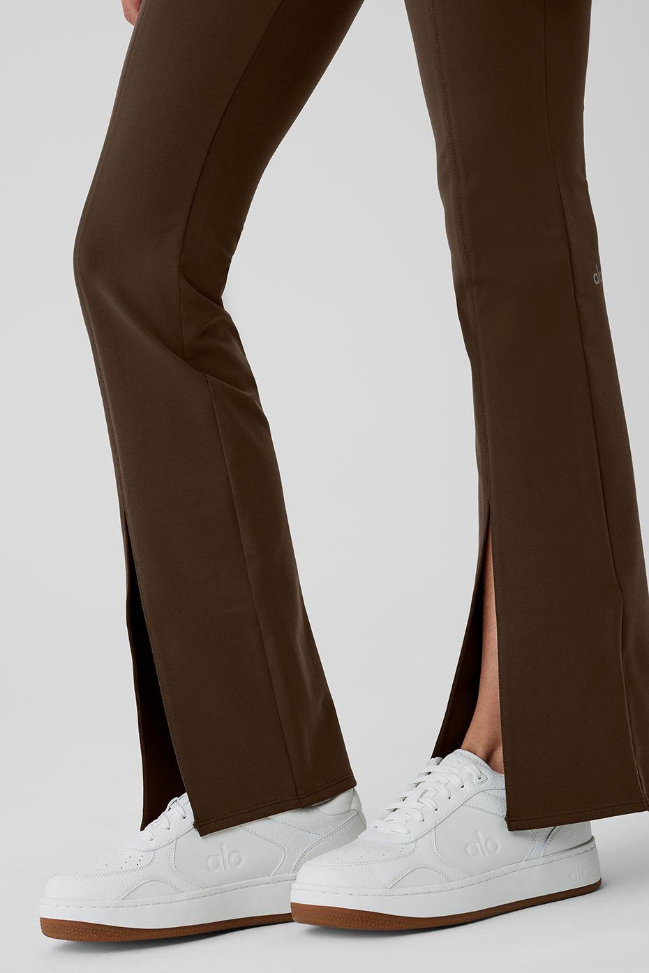 Airbrush High-Waist Flutter Legging - Espresso Product Image