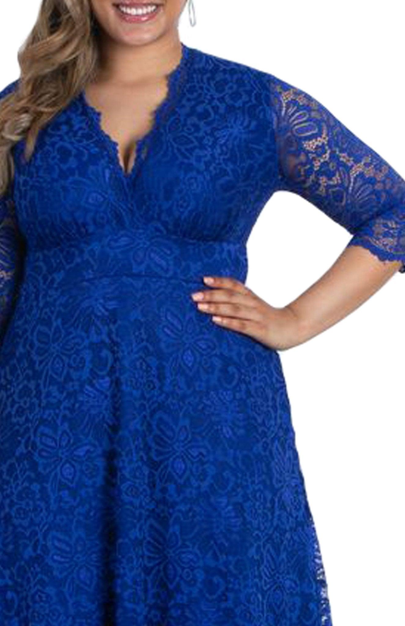 Mademoiselle Lace Cocktail Dress - Plus Product Image