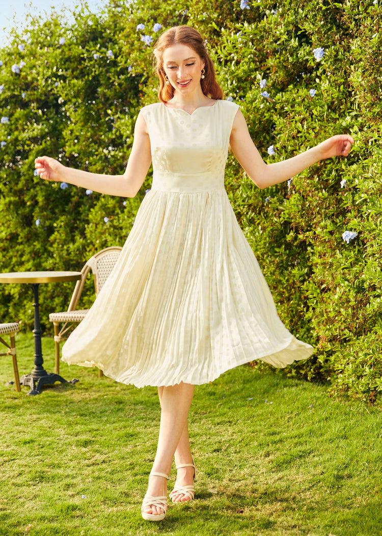 Always In My Dots Fit and Flare Dress Product Image