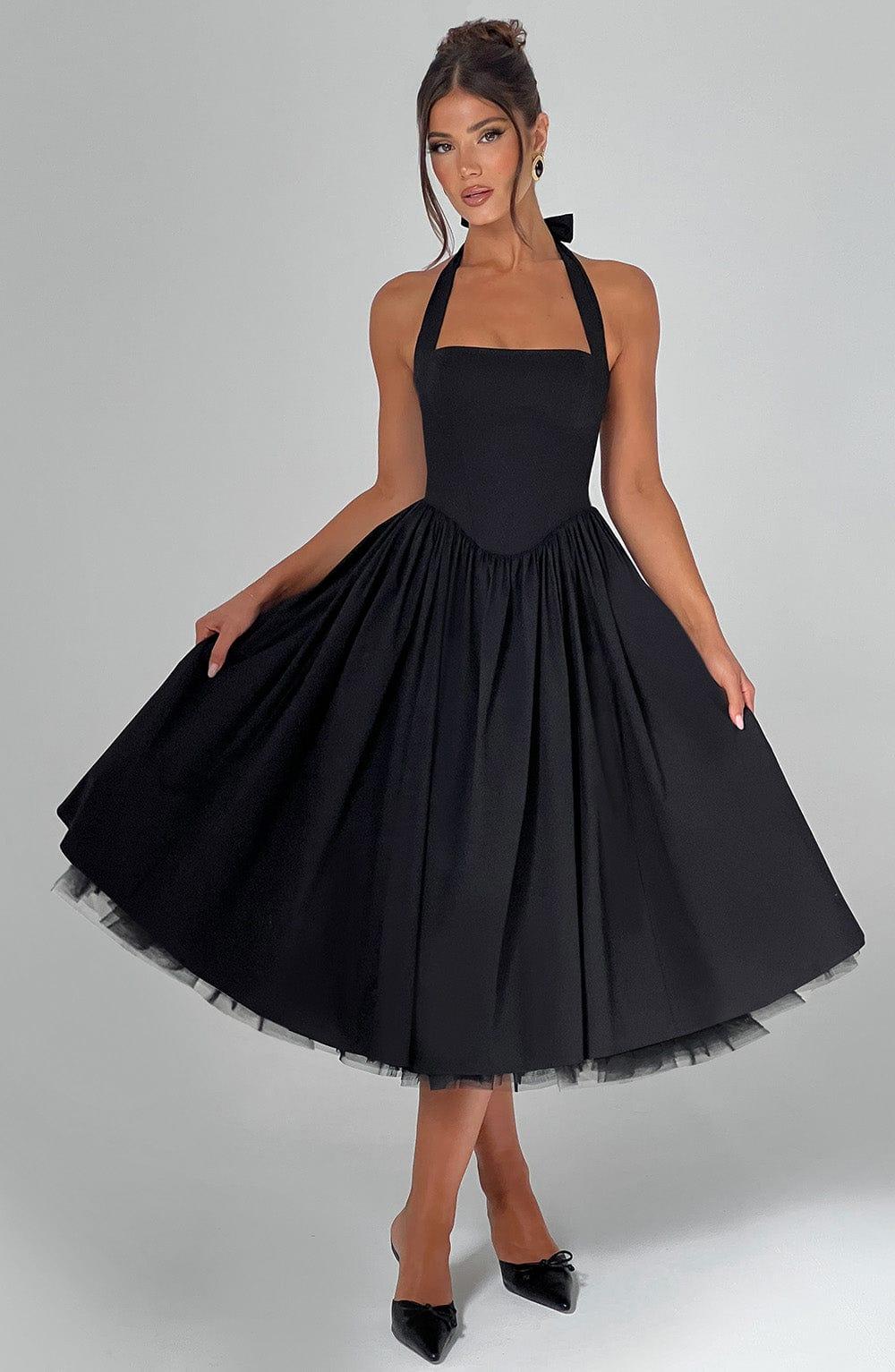 Cressida Midi Dress - Black Product Image