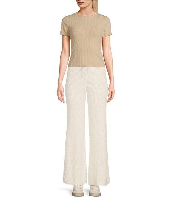 GB Short Sleeve Ribbed Knit Coordinating T-Shirt Product Image