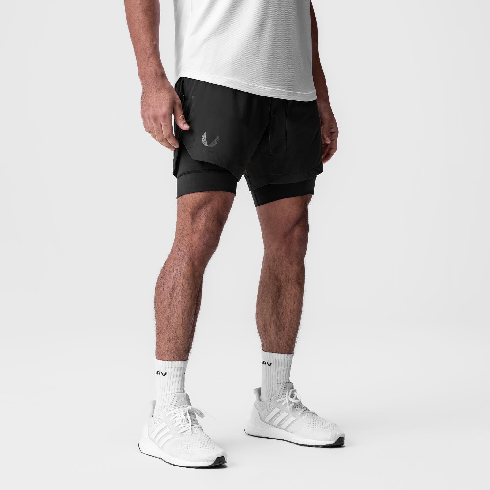 0866. Tetra-Lite® 7" Liner Short - Black "RP"/Black Male Product Image