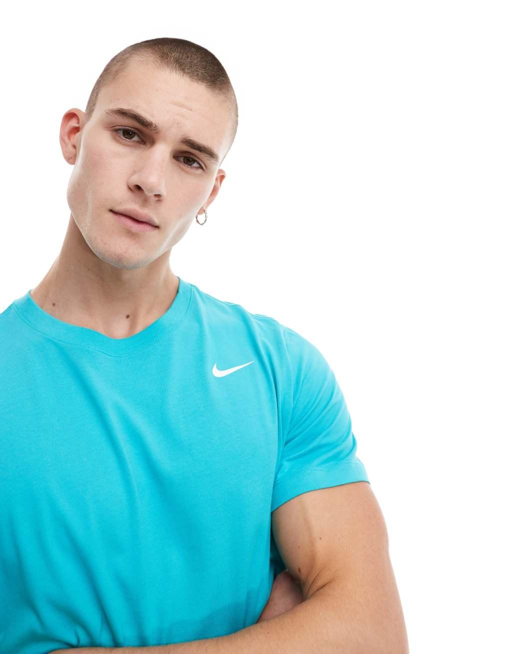 Nike Training Dri-Fit t-shirt in blue Product Image