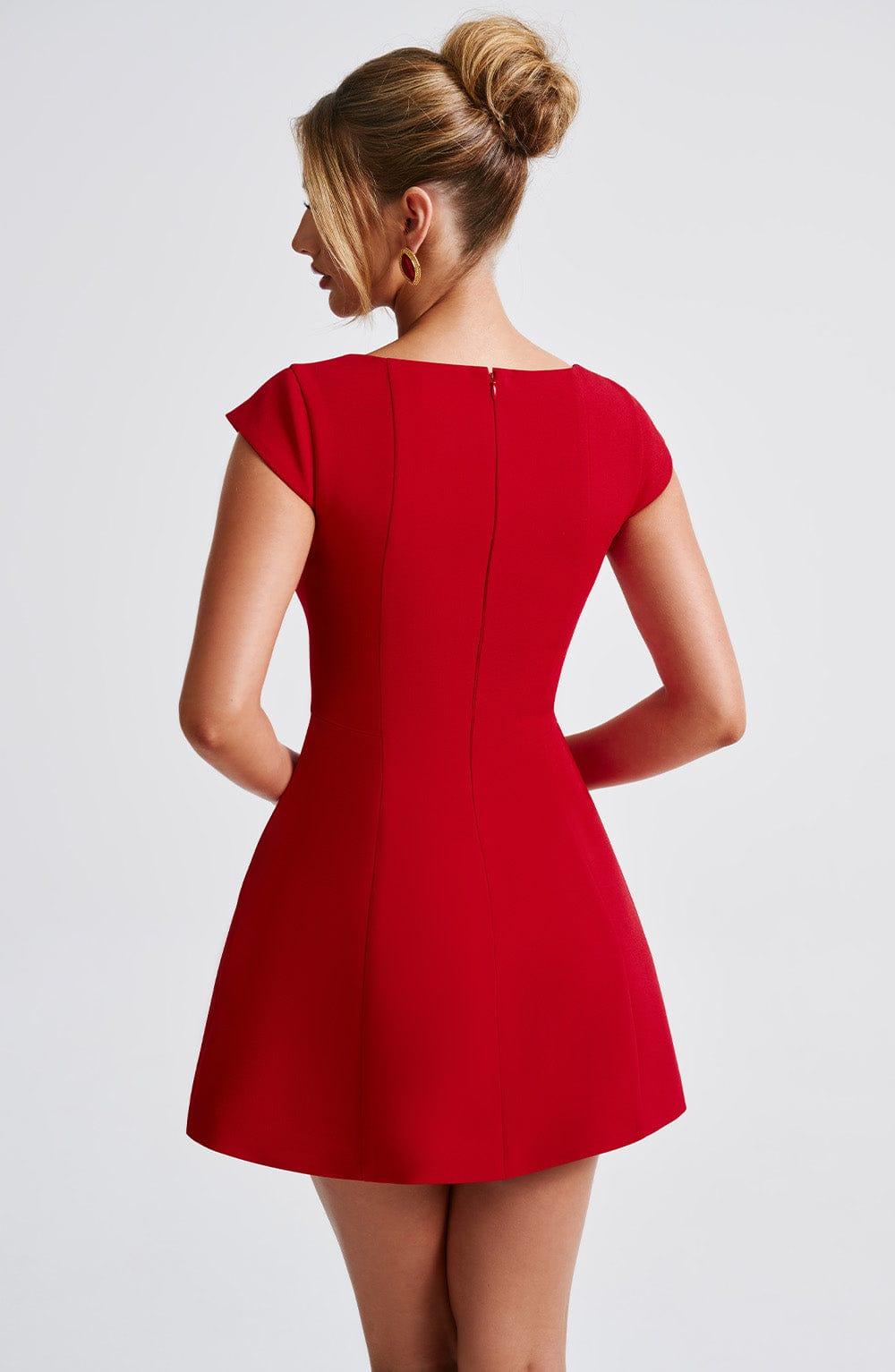 Lena Mini Dress - Red Product Image