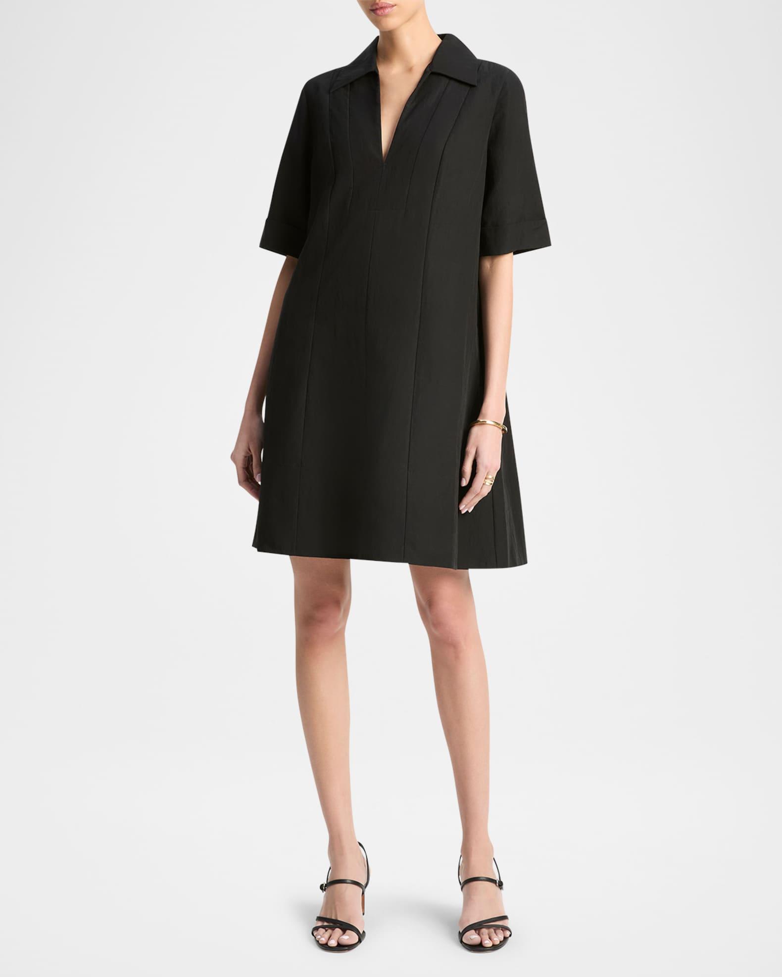 Short-Sleeve A-Line Short Dress Product Image