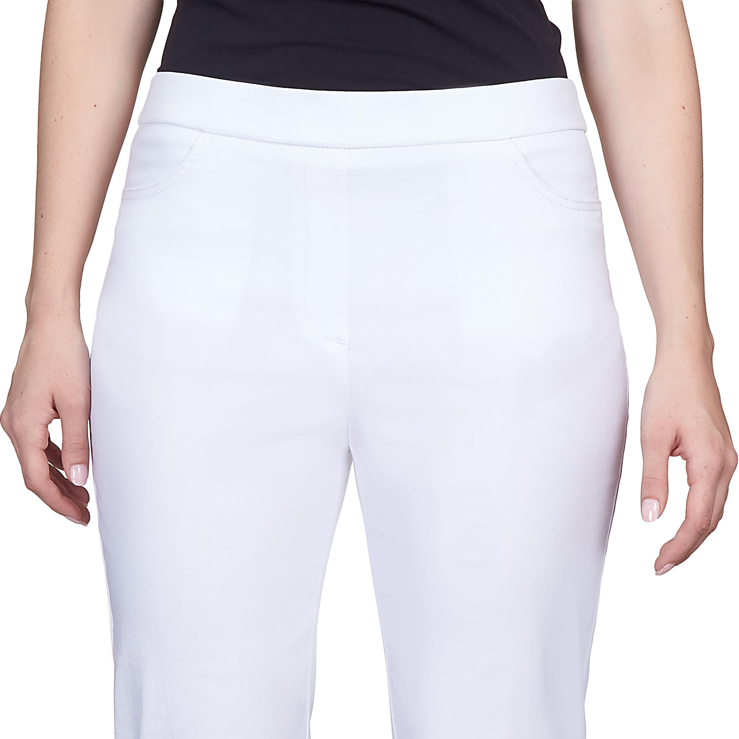 Alfred Dunner Petite Classic Allure Fit Proportioned Pant with Elastic Comfort Waistband Average Length Product Image