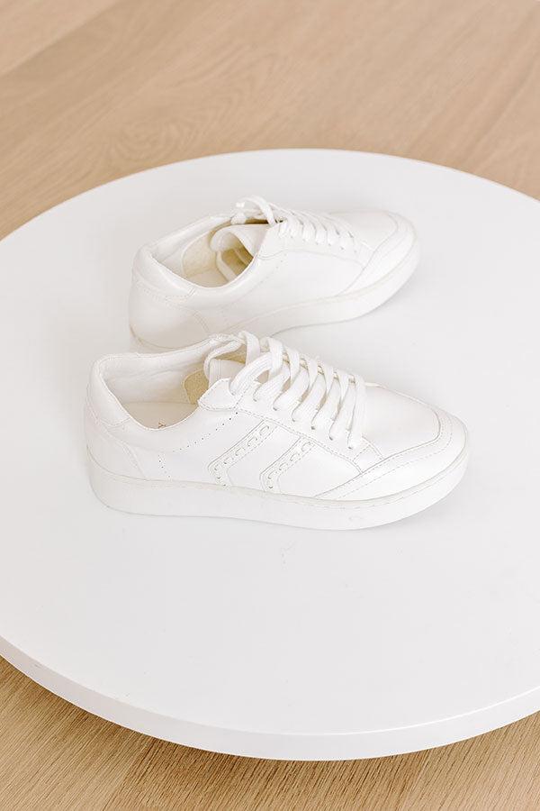 The Camille Faux Leather Sneaker Product Image
