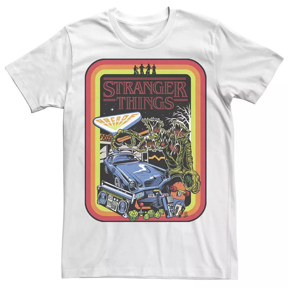 Big & Tall Stranger Things Day Retro Poster Tee, Men's, Size: 5XL, White Product Image