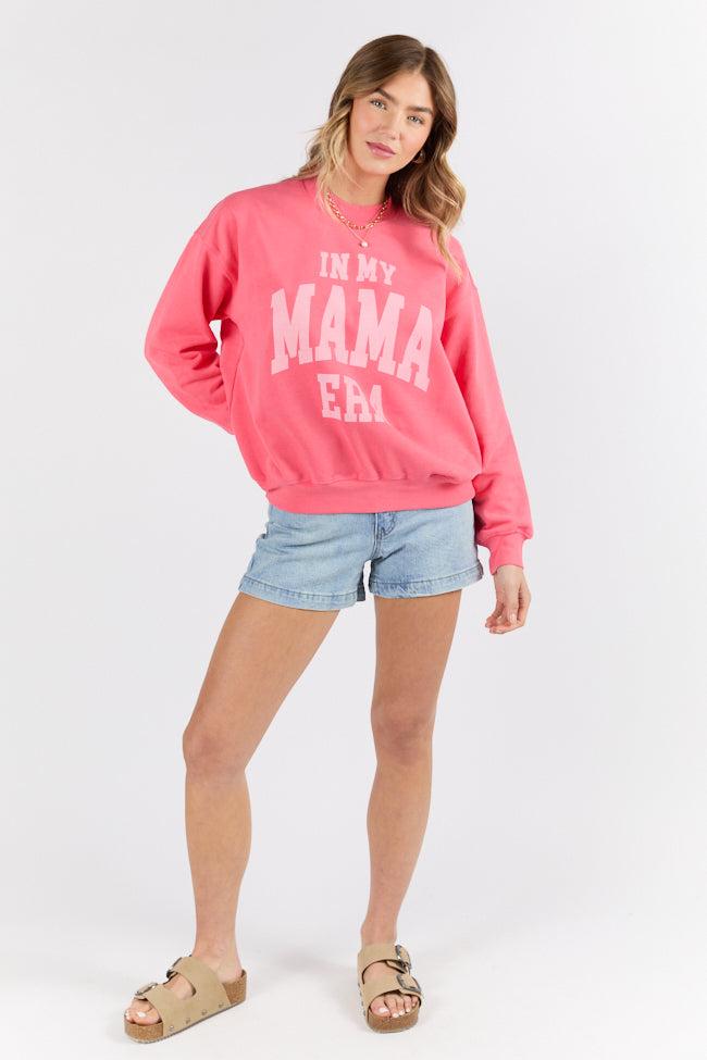 In My Mama Era Light Red Graphic Sweatshirt SALE Product Image
