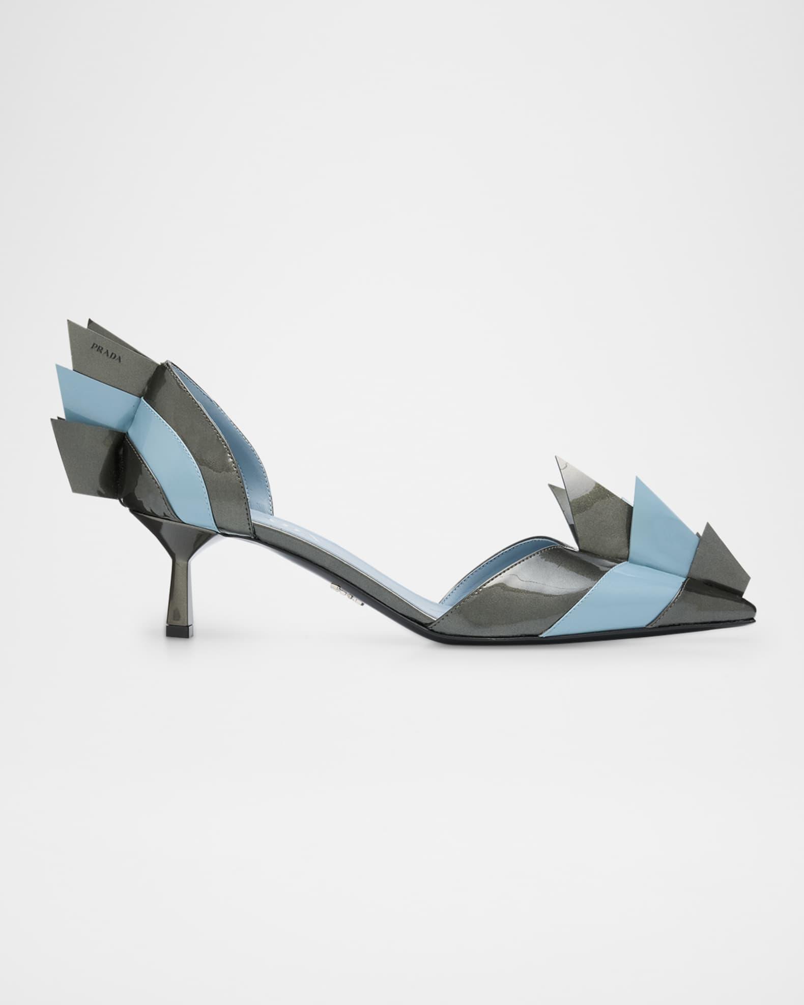 Modellerie d'Orsay Spike Bicolor Leather Pumps Product Image