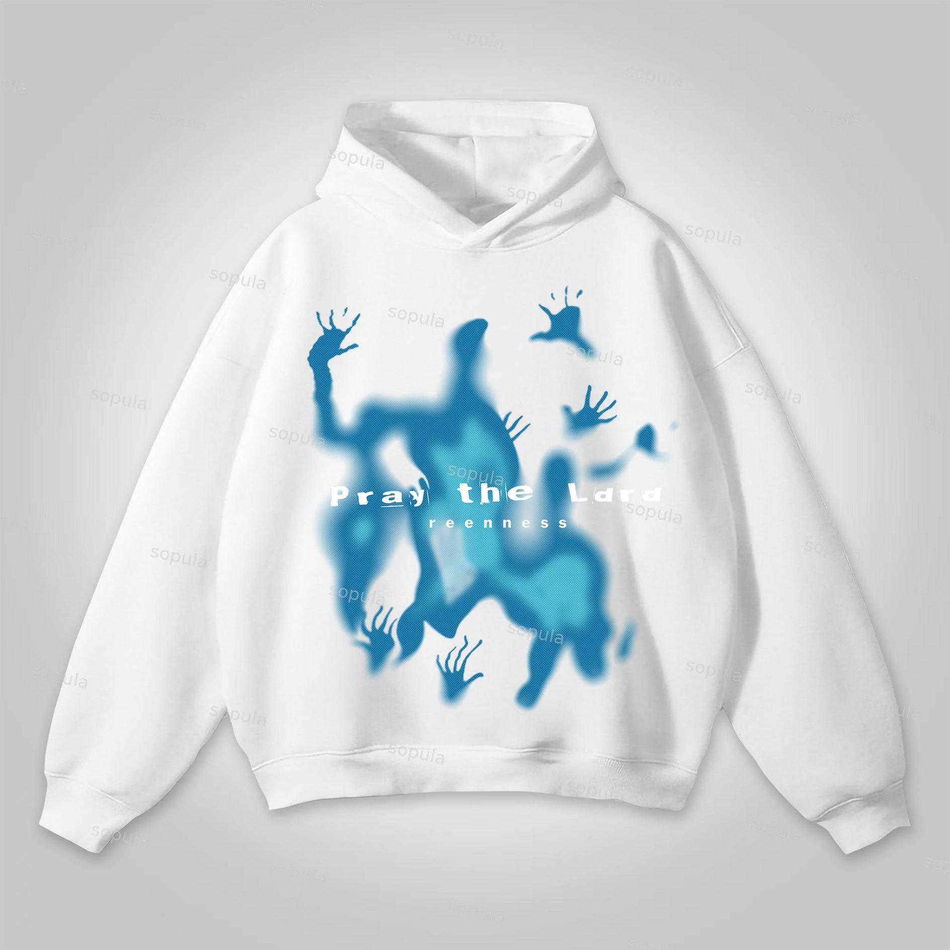 Aelfric Eden Abstraction Shadow Graphic Pullover Hoodie Product Image