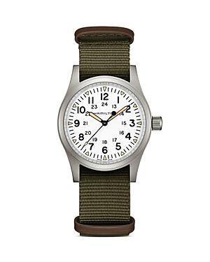 Hamilton Khaki Field Mechanical Canvas Strap Watch Product Image