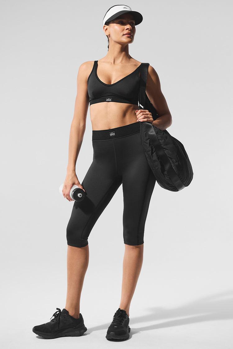 Airlift High-Waist Line Up Capri - Black Product Image