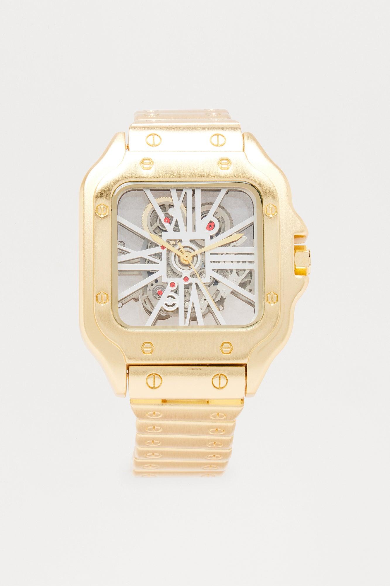 Boldly Worn Analogue Watch - Gold Male Product Image