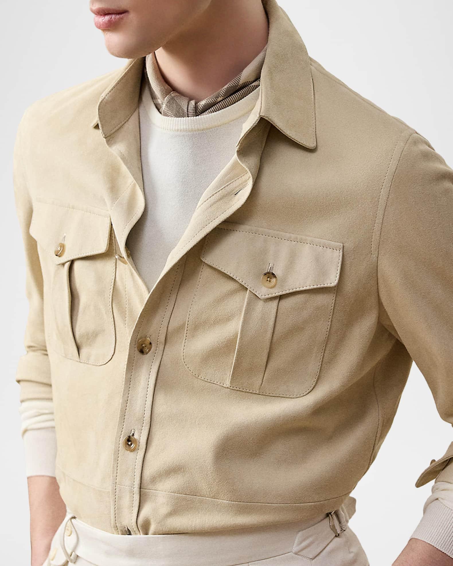 Men's Suede Overshirt Product Image