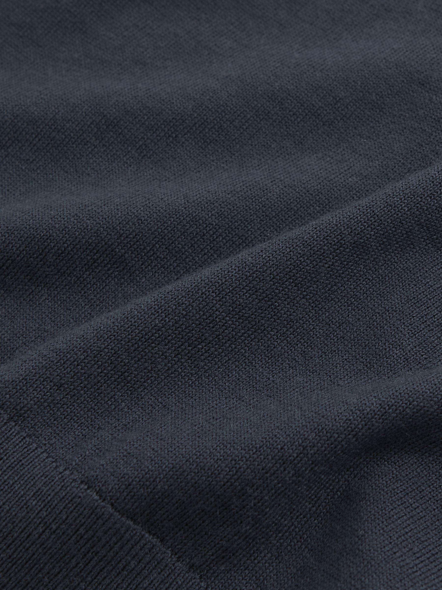 Merino Wool Drawstring Hoodie in Midnight Navy Product Image