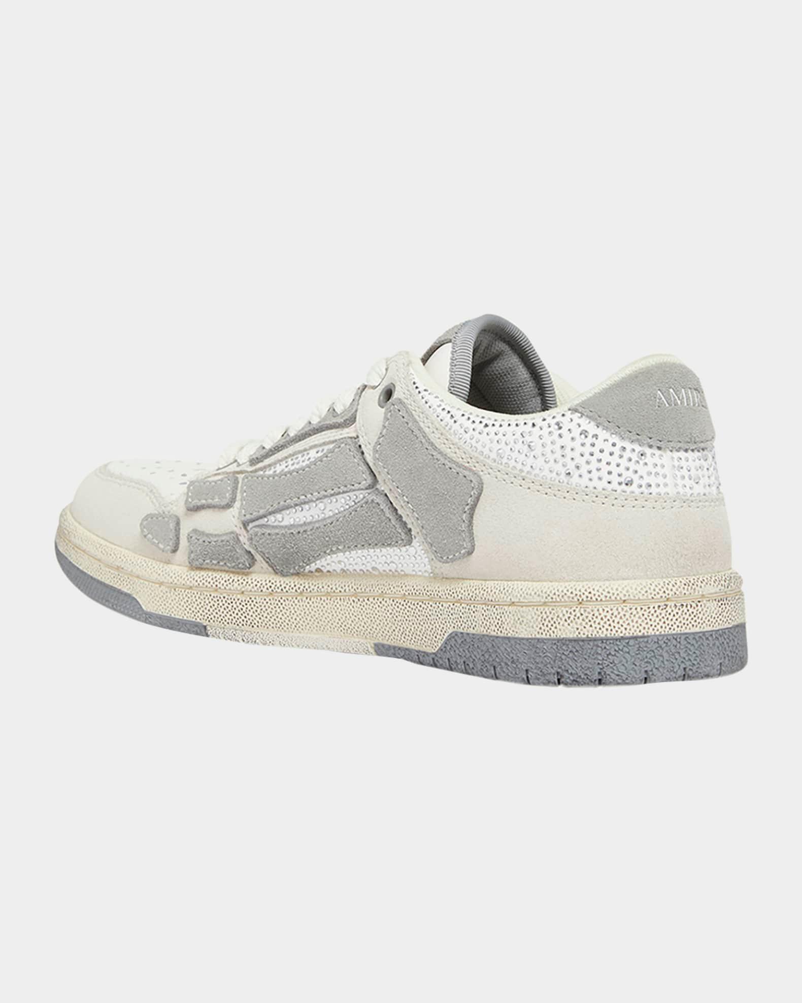 Skeleton Crystal Suede Low-Top Sneakers Product Image