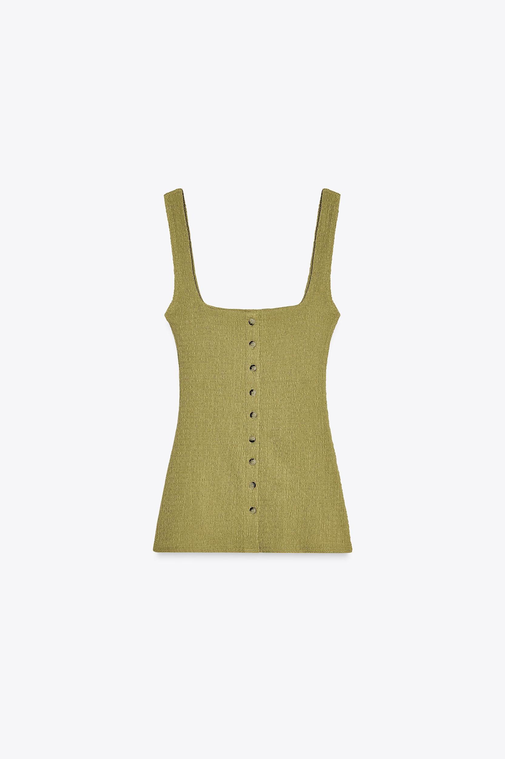 TEXTURED BUTTONED TOP Product Image