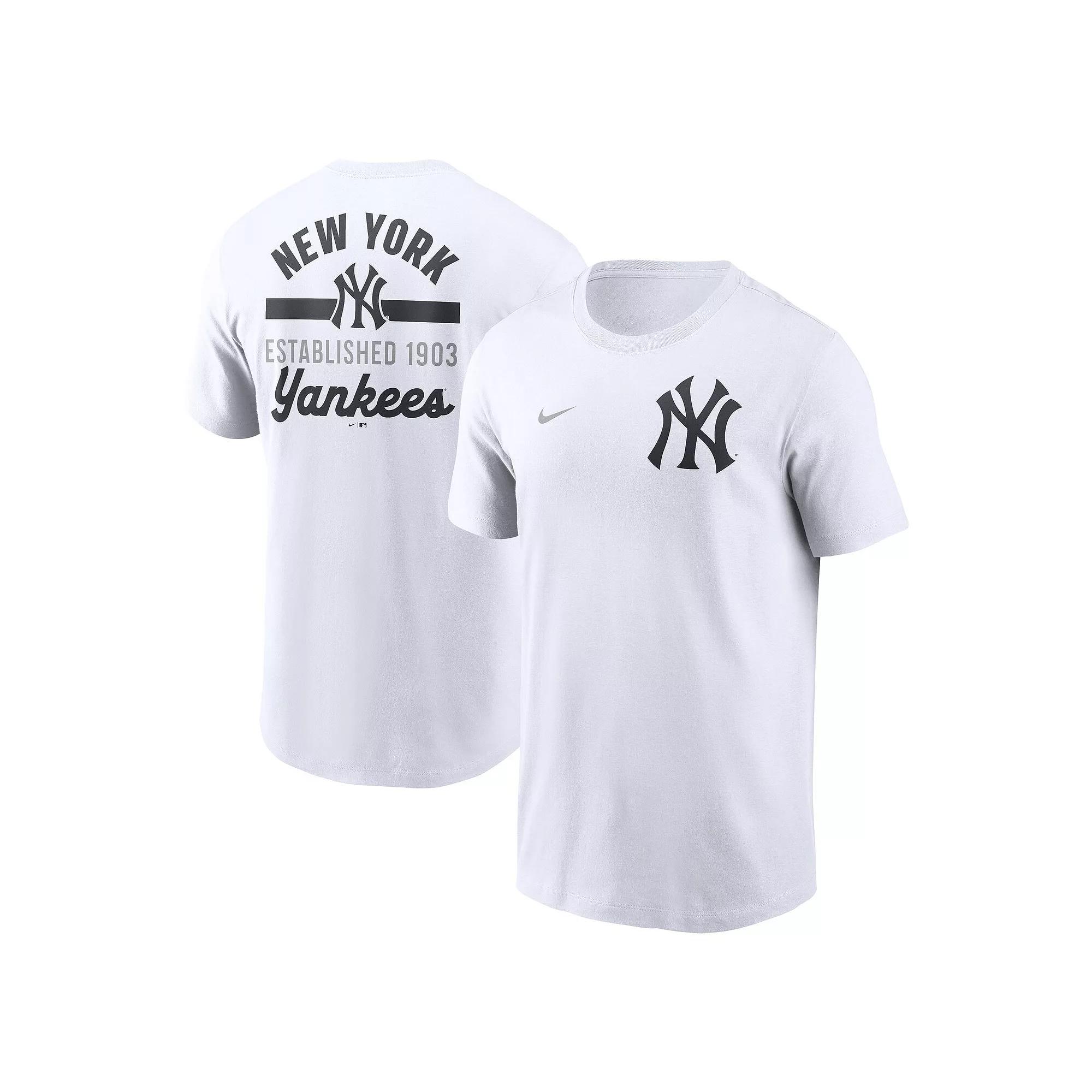 Men's Nike White New York Yankees 2-Hit T-Shirt,  Product Image
