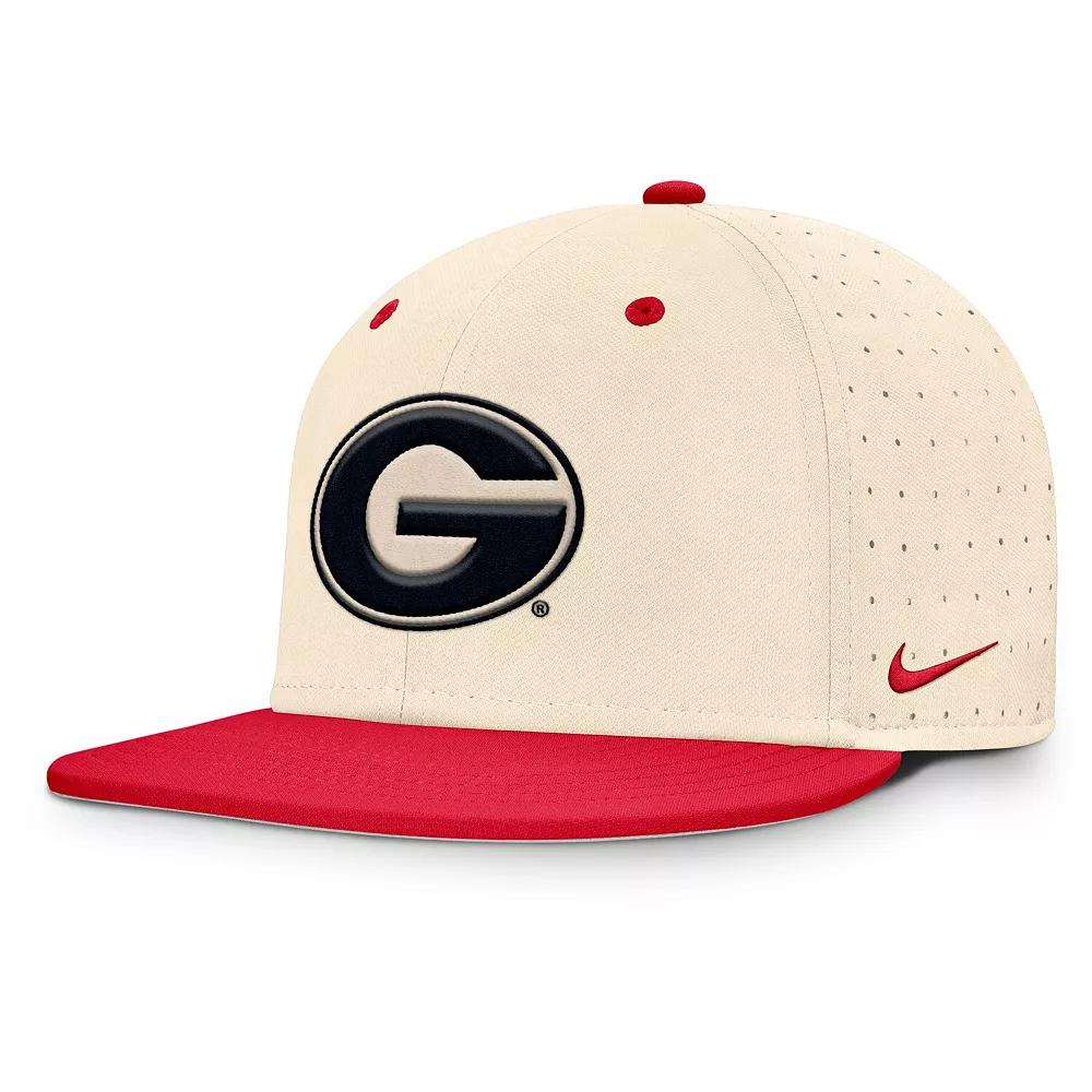 Men's Nike Natural Georgia Bulldogs On-Field Dugout True Performance Fitted Hat, Size: 7 1/2, Beige Product Image