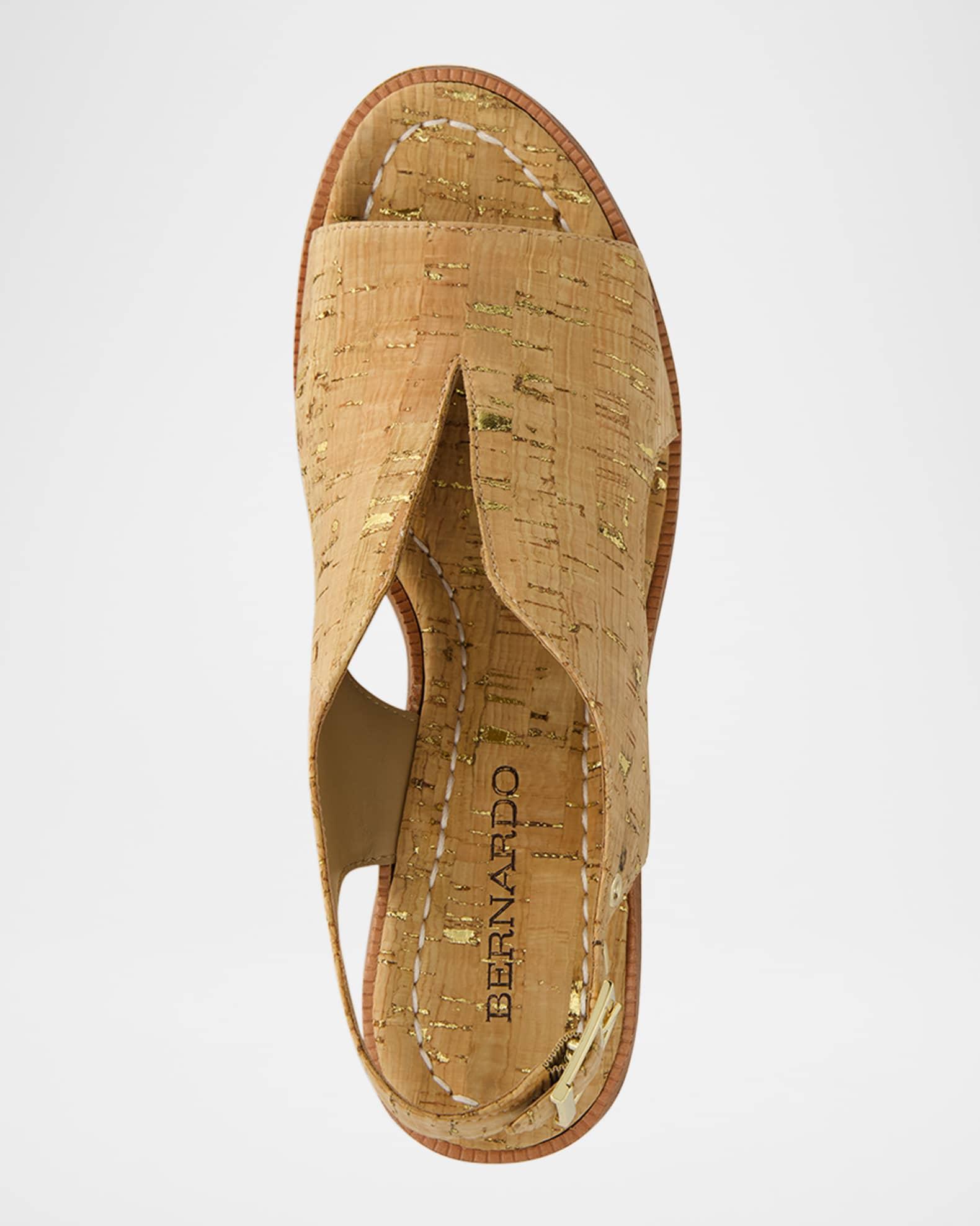 Kuarta Cork Wedge Slingback Sandals Product Image