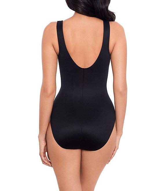 Miraclesuit Selenite Brio Printed High Neck Layered Underwire One Piece Swimsuit Product Image