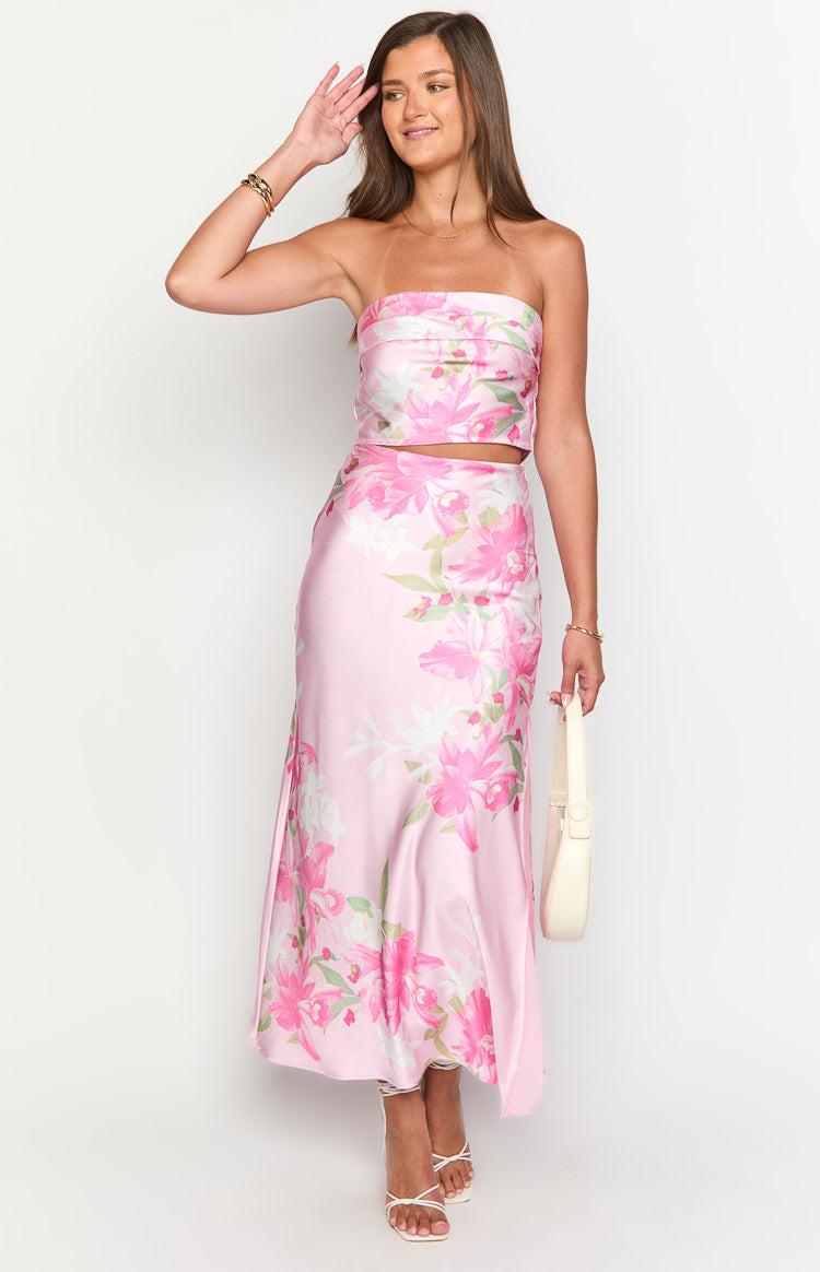 Genevieve Pink Floral Print Top Baby Product Image