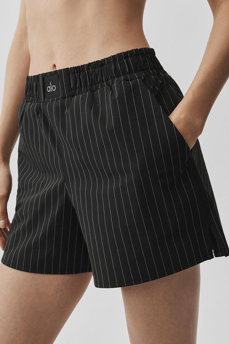 Pinstripe Daylight Boxer Short - Black/Titanium Product Image